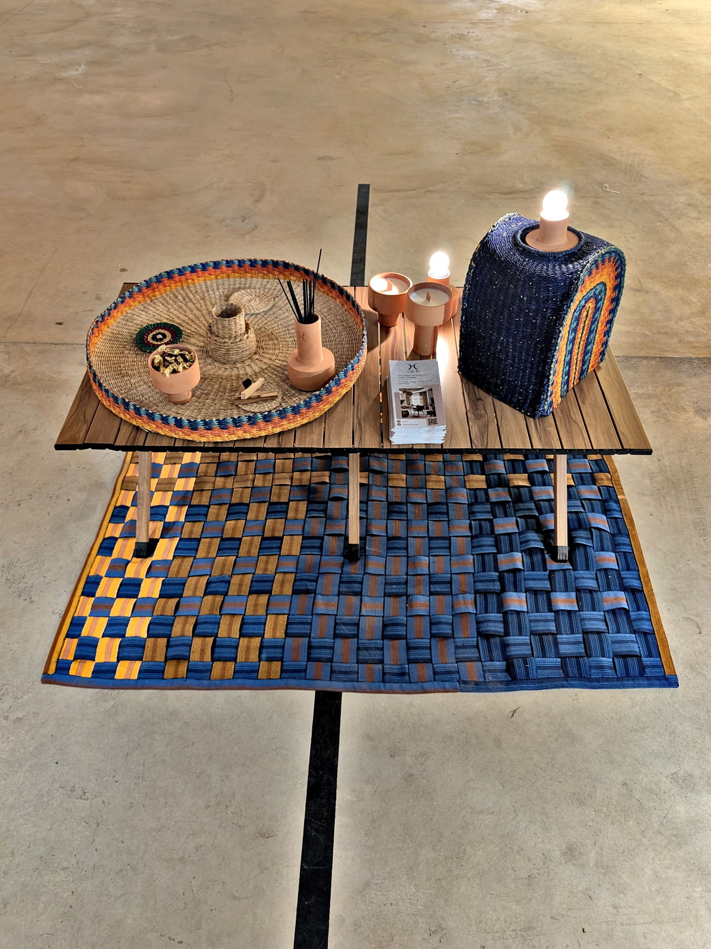 Bolga Loom Rug in an interior setting