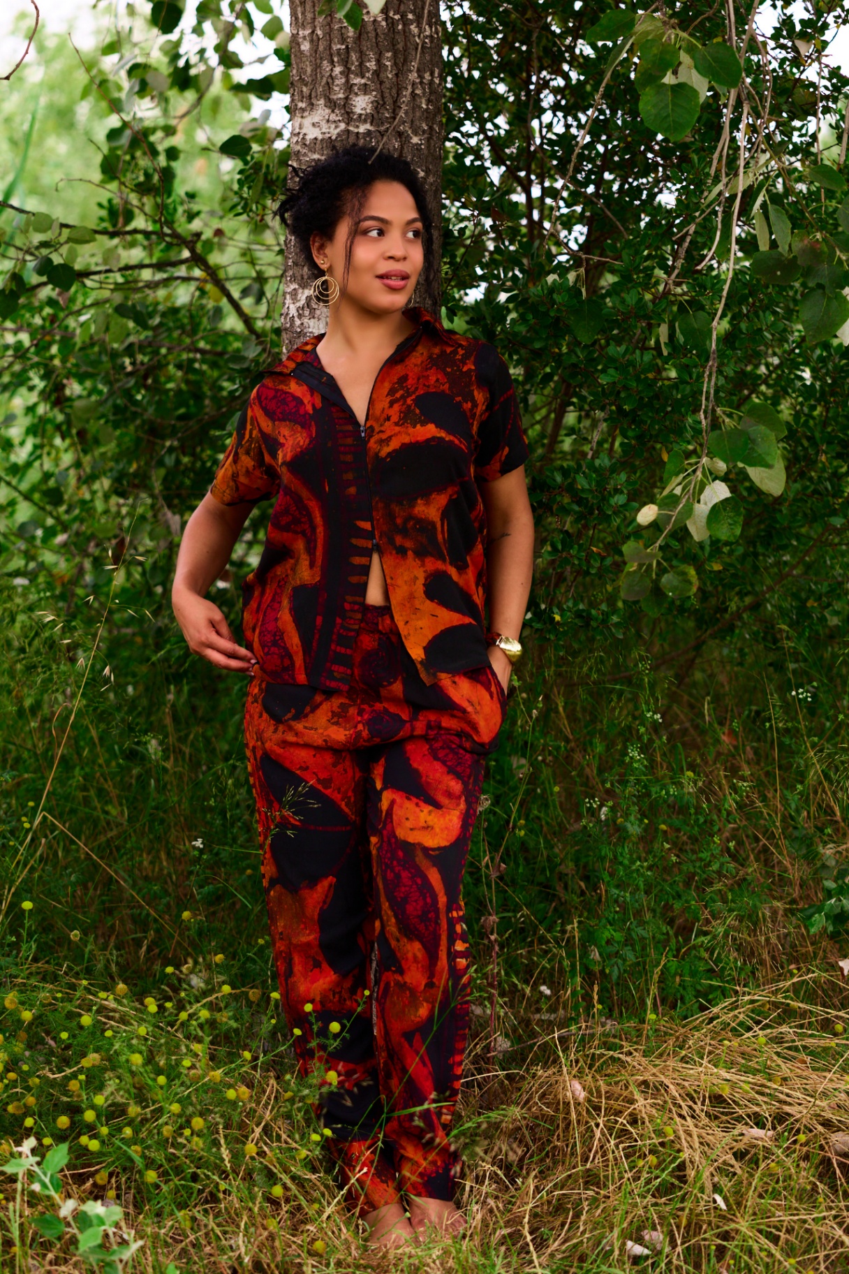 Nyika Batik Co-ord front view