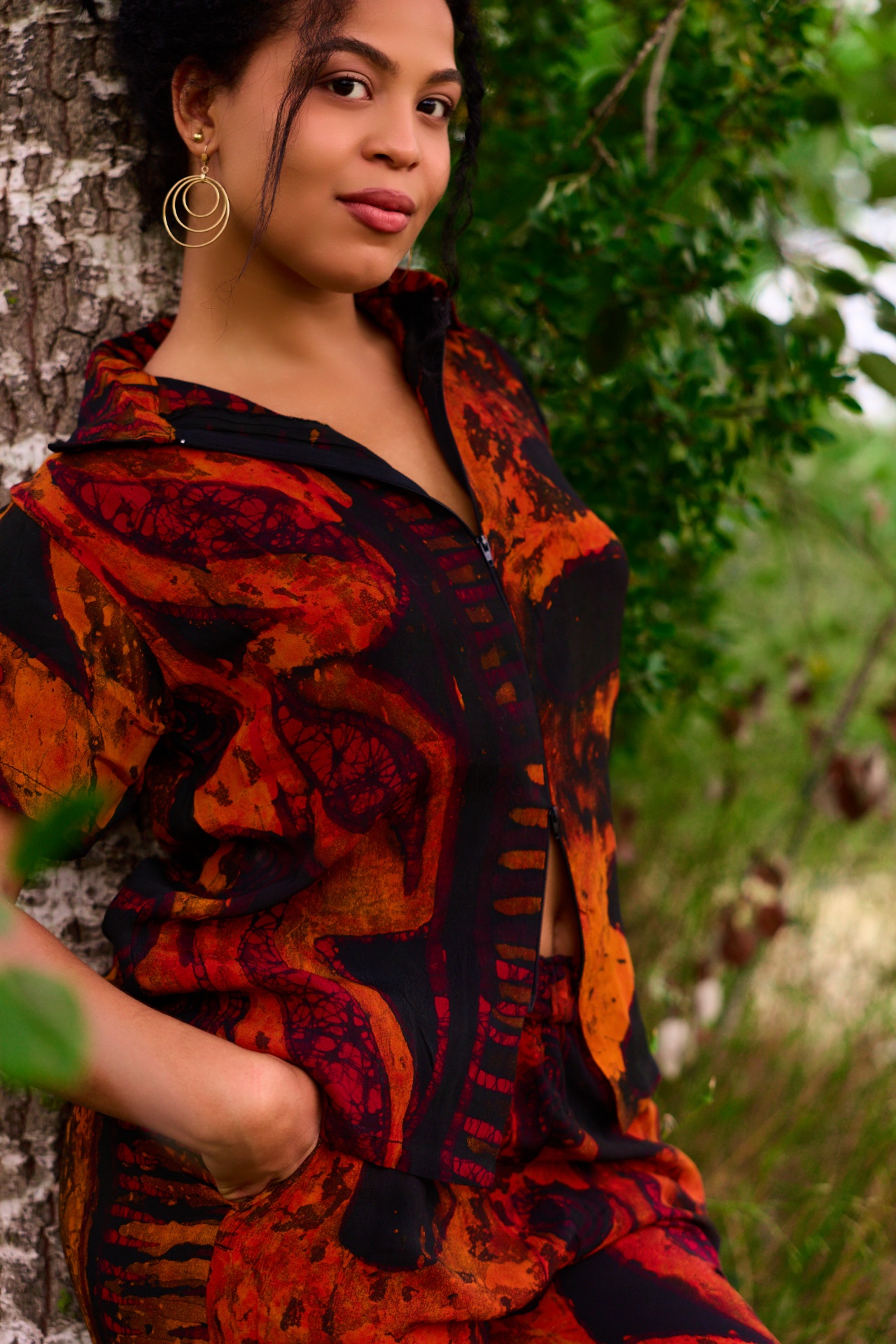 Nyika Batik Co-ord close-up detail